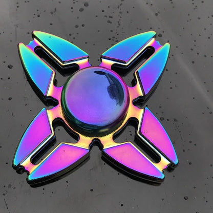 Premium high-speed metal fidget spinner stress relief toy with precision bearing and durable alloy construction.