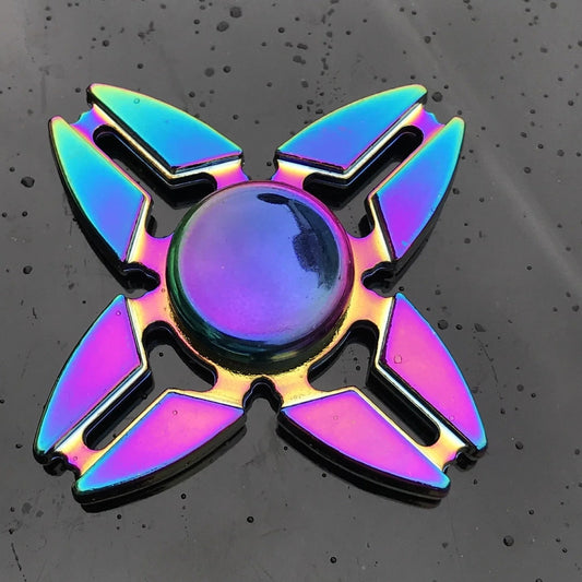 Premium high-speed metal fidget spinner stress relief toy with precision bearing and durable alloy construction.