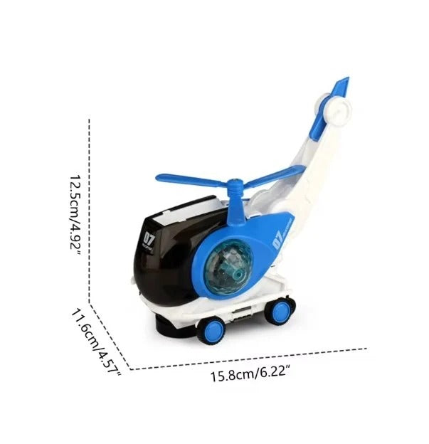 Light-up helicopter toy with fun sound effects