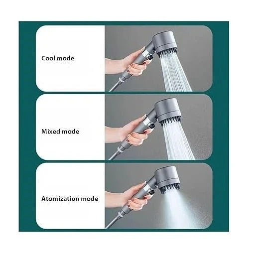 Water-saving handheld shower head for modern bathrooms