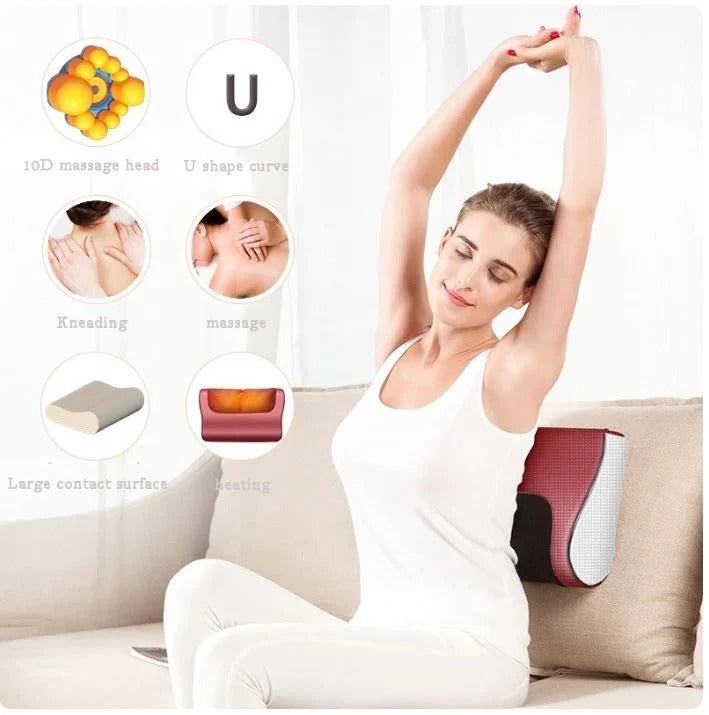 Electric massage pillow for everyday comfort and relaxation