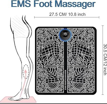 EMS Foot Massager Mat with smart electric massage controller