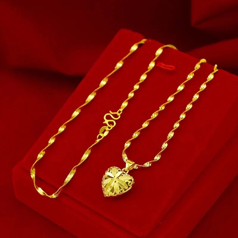 Heart shaped ashes necklace keepsake pendant for loved ones