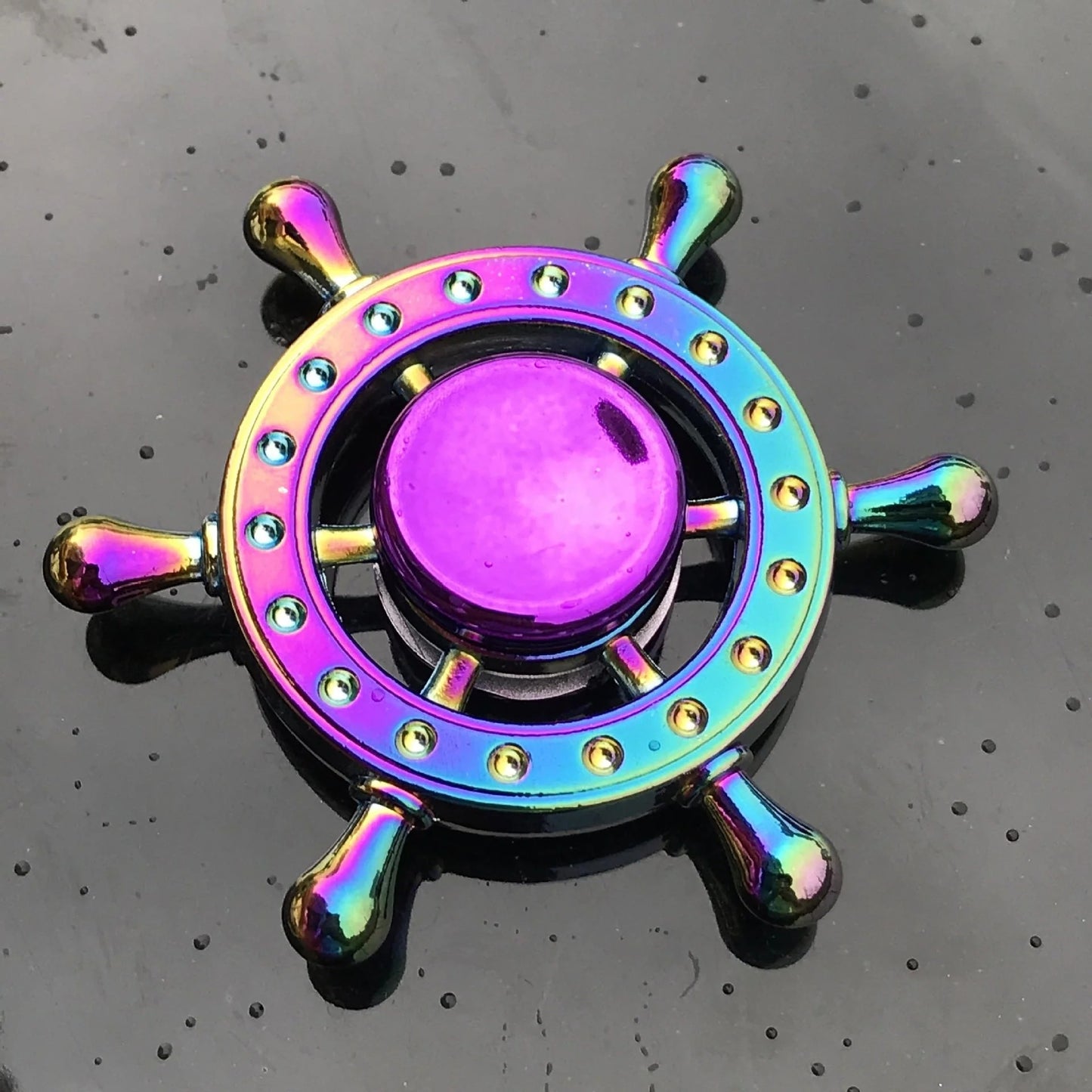 Premium high-speed metal fidget spinner stress relief toy with precision bearing and durable alloy construction.