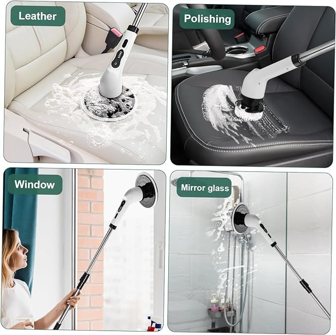  Multi-purpose electric cleaning brush for household surfaces