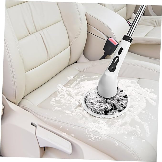 Electric spin scrubber for kitchen and bathroom cleaning