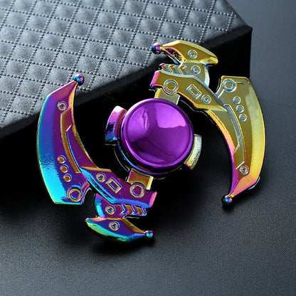 Premium high-speed metal fidget spinner stress relief toy with precision bearing and durable alloy construction.