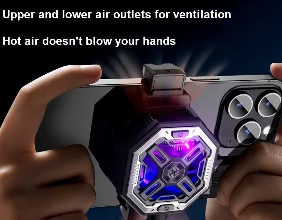 Portable smartphone cooling fan for Android and iPhone